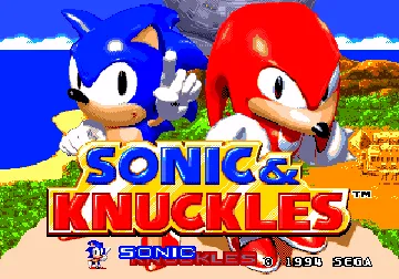 Sonic & Knuckles (World) screen shot title